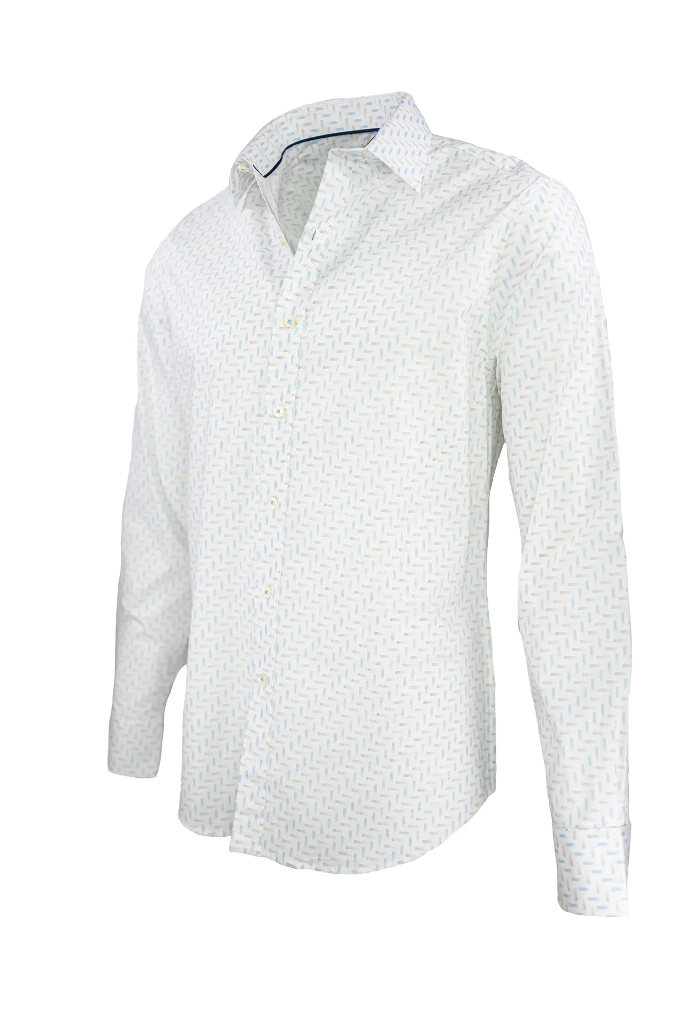 Bugatchi OoohCotton Stretch Geometric Shirt