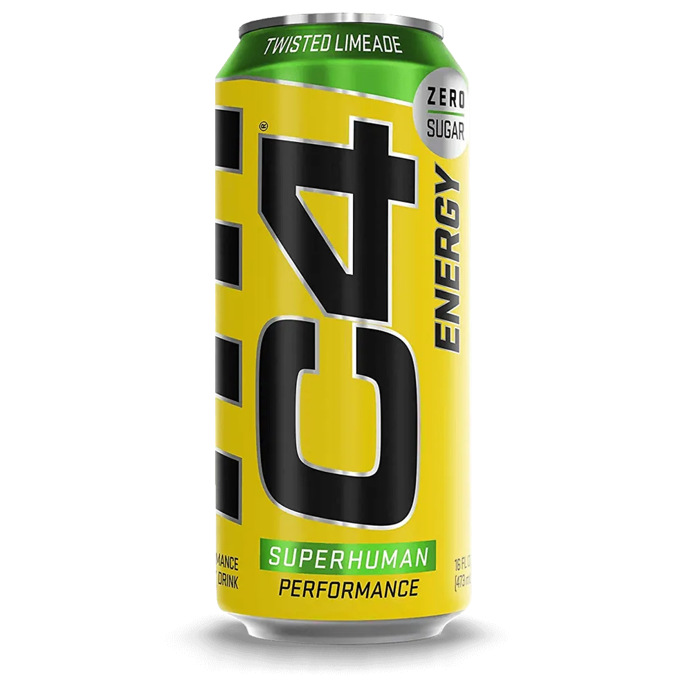 C4 Energy Carbonated Twisted Limeade - 12x500ml.