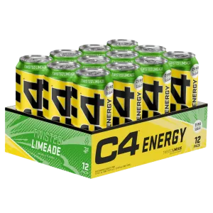 C4 Energy Carbonated Twisted Limeade - 12x500ml.