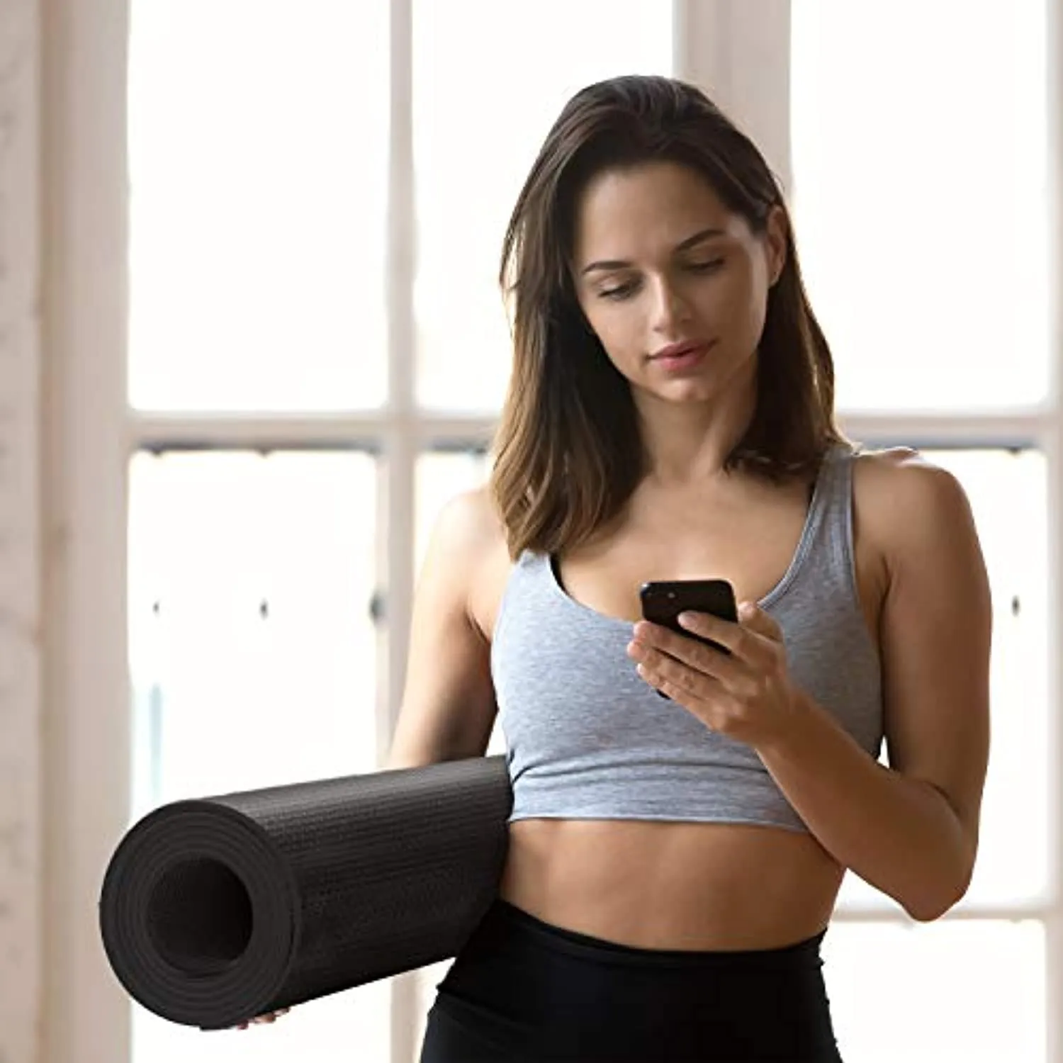 CAMBIVO Yoga Mat for Men and Women, Extra Long and Wide Exercise Mat(84" x 30" x 1/4 inch), Large Non Slip Workout Mat for Yoga, Pilates, Fitness, Barefoot Workouts, Home Gym Studio