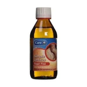 Care  Simple Linctus Sugar Free Cough Syrup 200ml