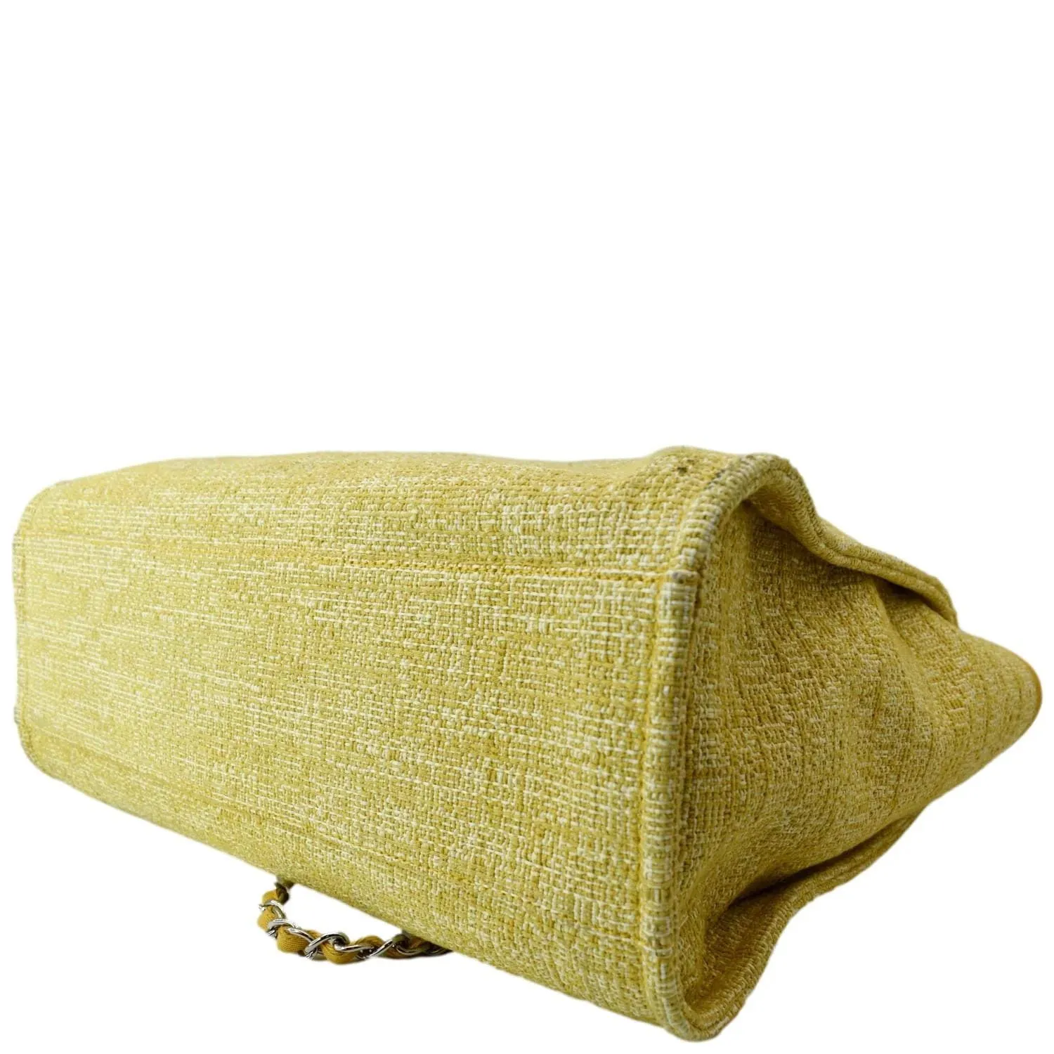 CHANEL Deauville Tweed Canvas Shopping Tote Bag Gold - 10% OFF