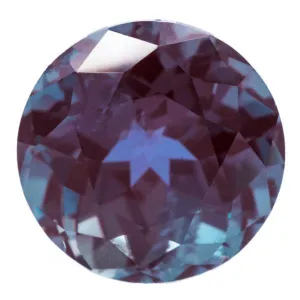Chatham Lab-Grown Round Alexandrite Stone Size