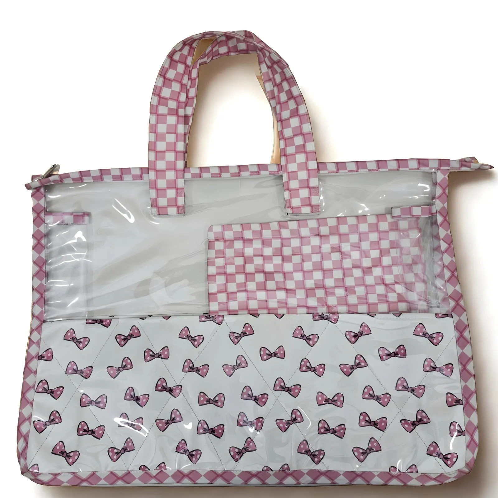 Classy Bow Print Swimming Bag Combo