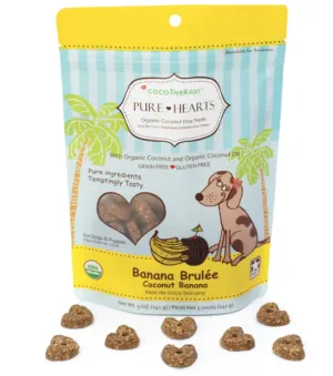 CocoTherapy - Pure Hearts Coconut Cookies – Banana Brulee, 5 oz