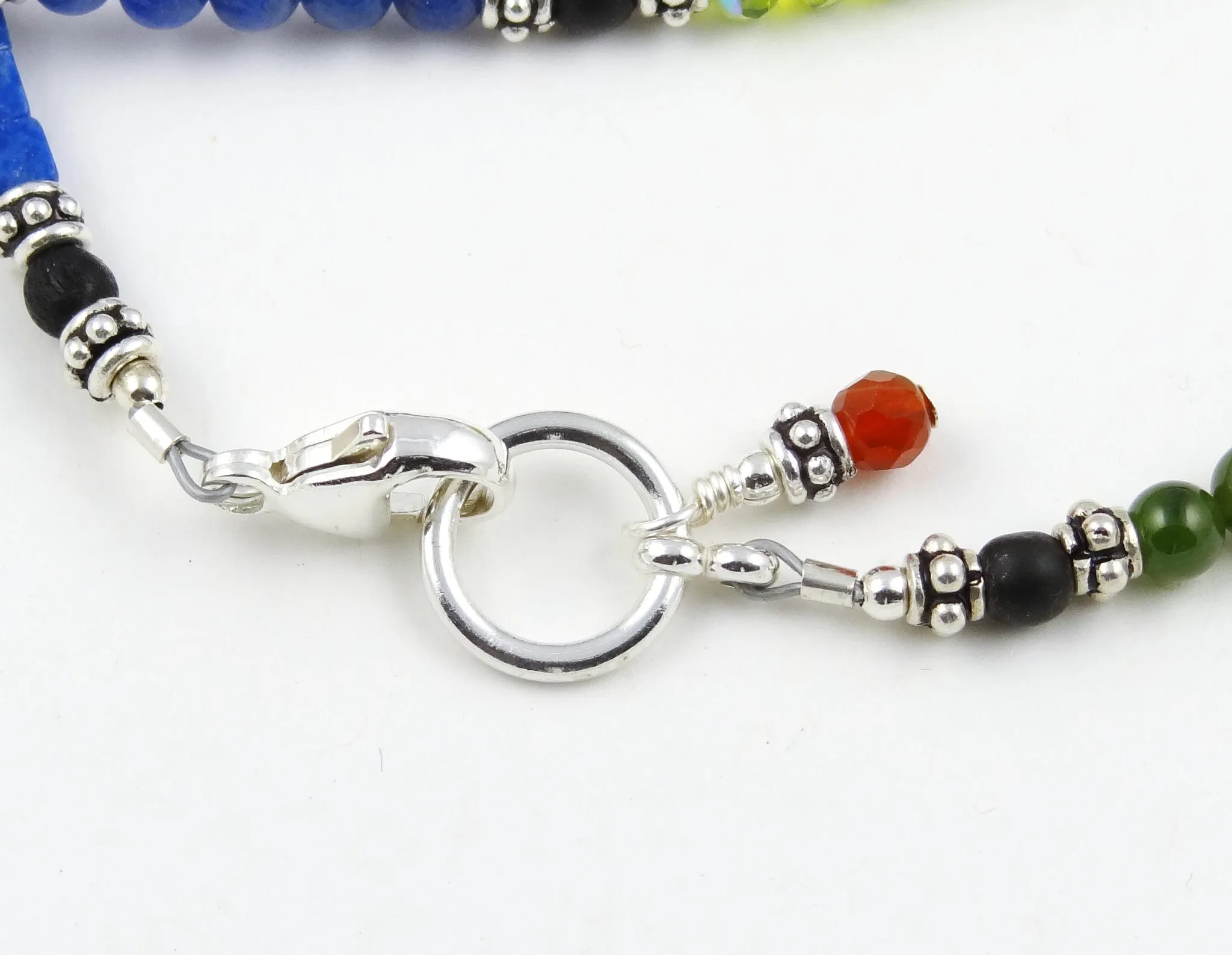 Color Block Long Necklace or Bracelet