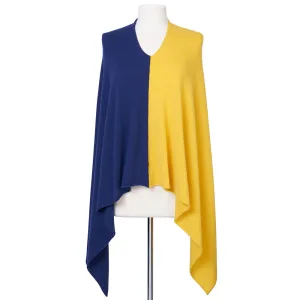 Color Block Poncho