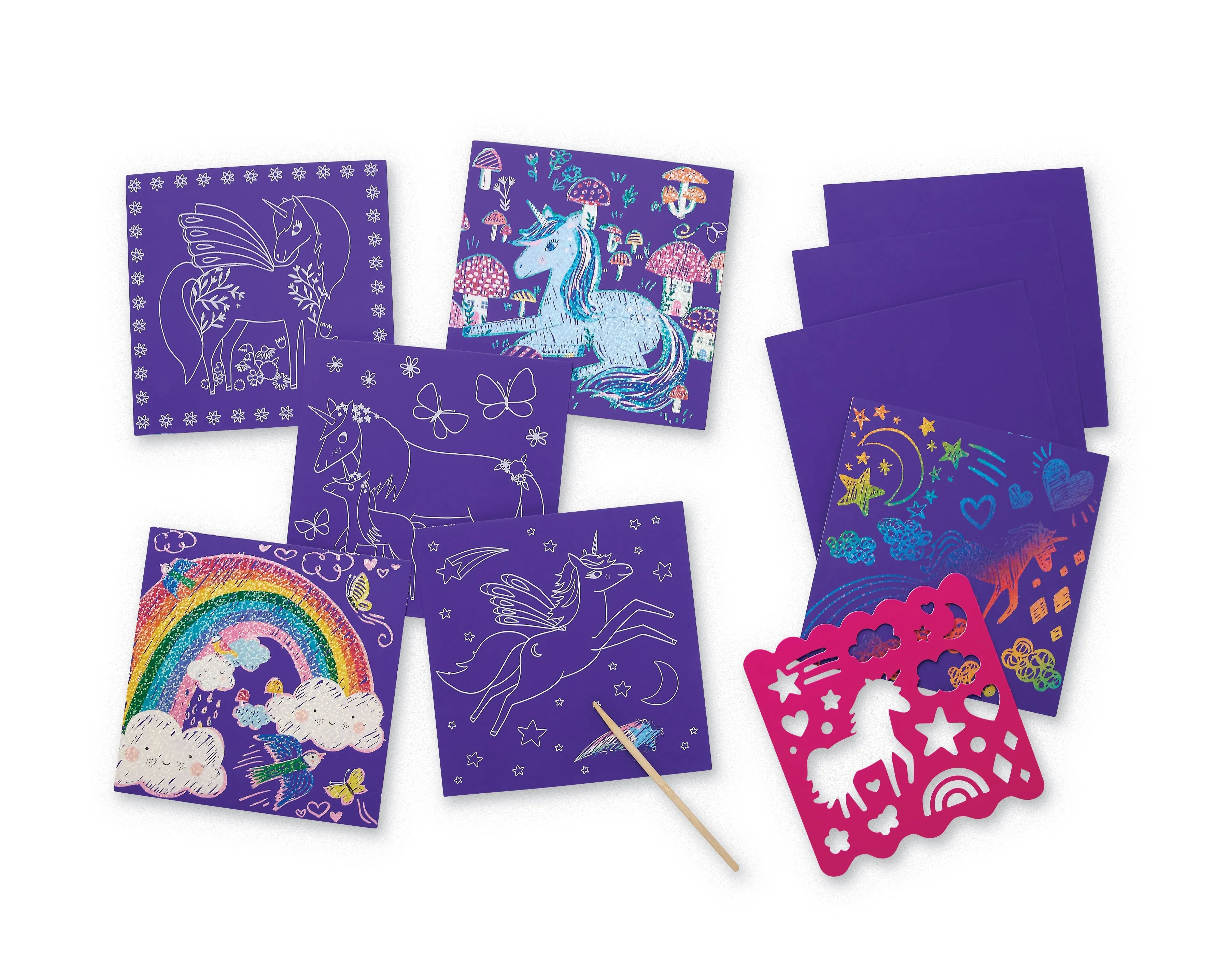 Crocodile Creek Sparkle Scratch Art Unicorn
