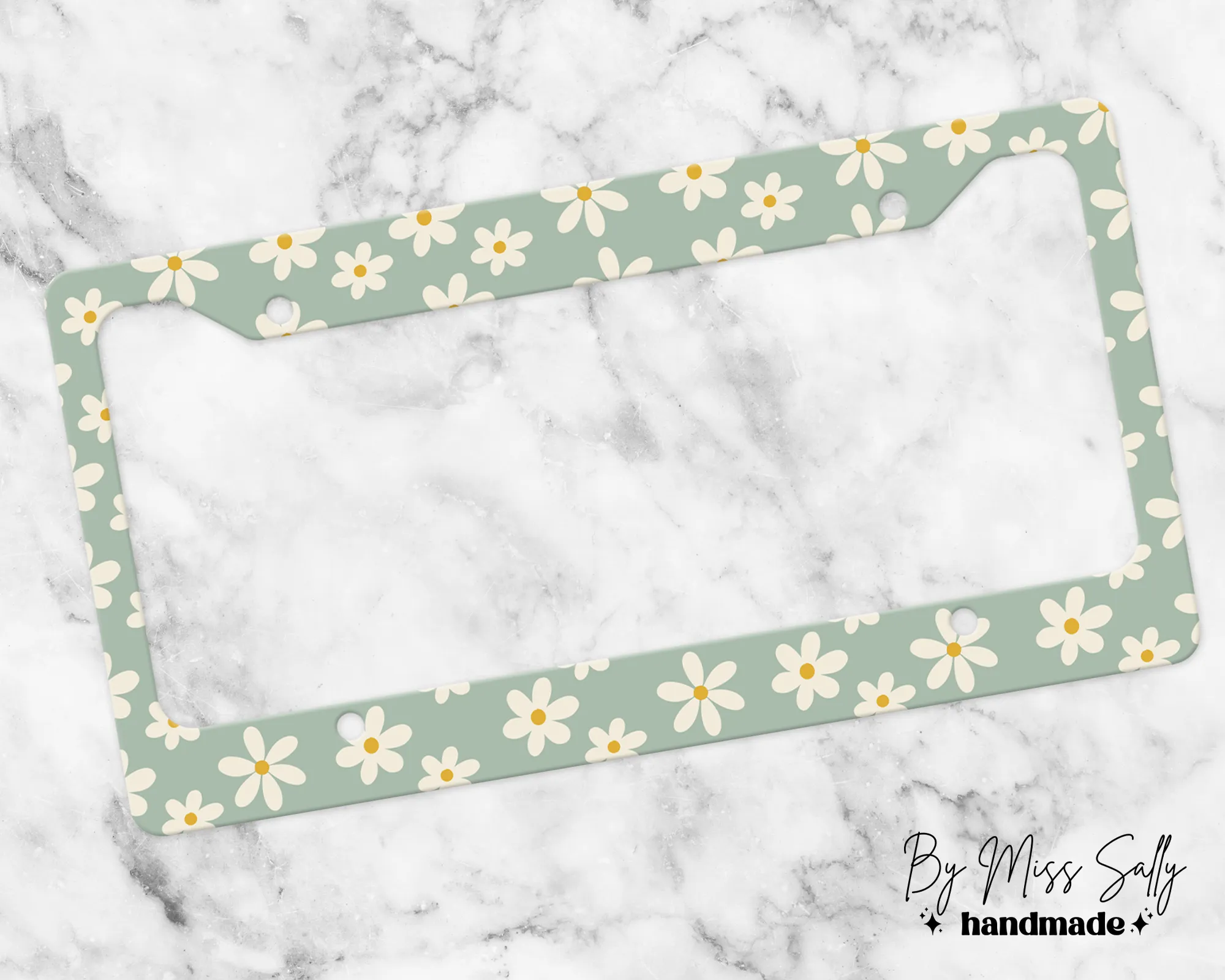Daisy License Plate Frame