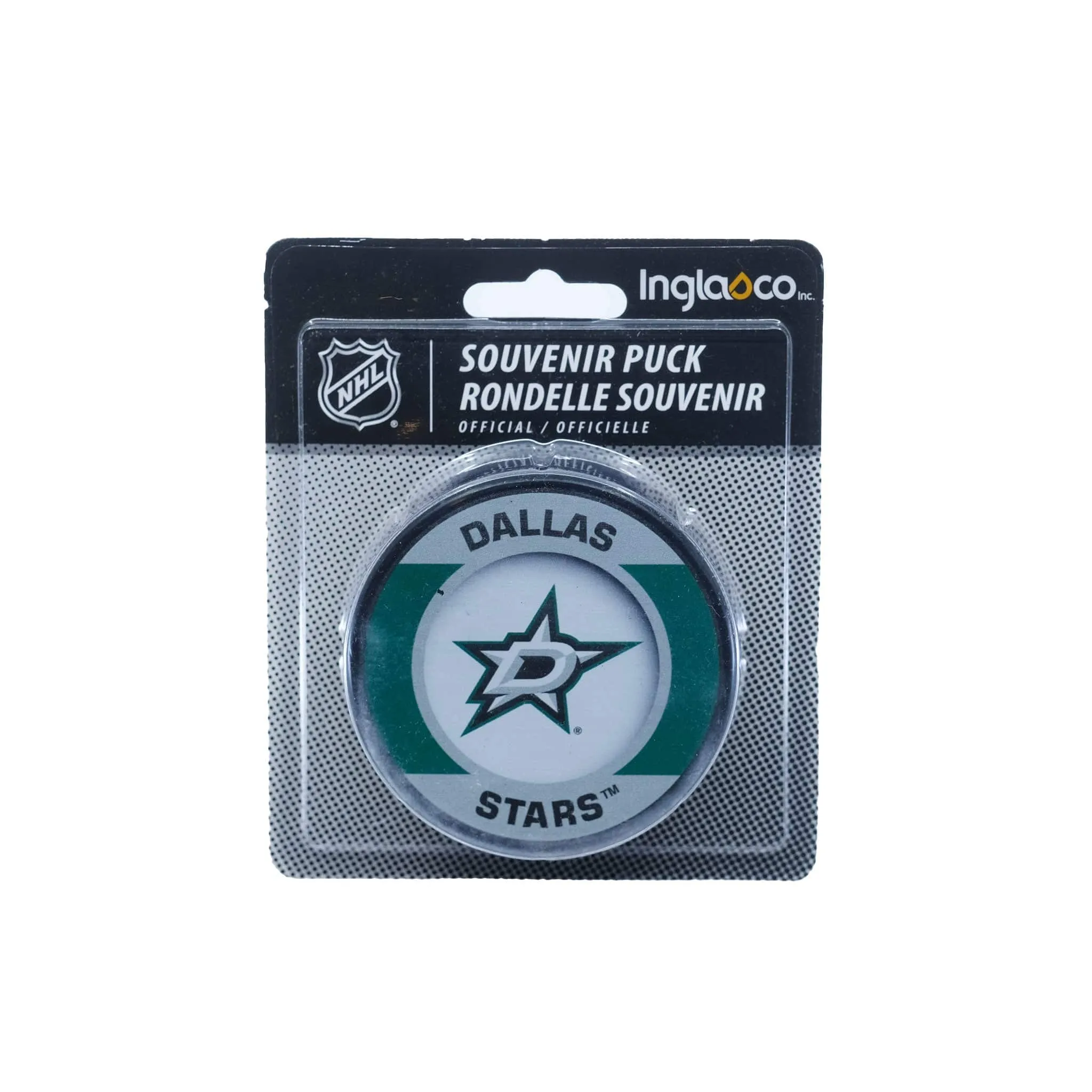 Dallas Stars Inglasco NHL Retro Logo Hockey Puck