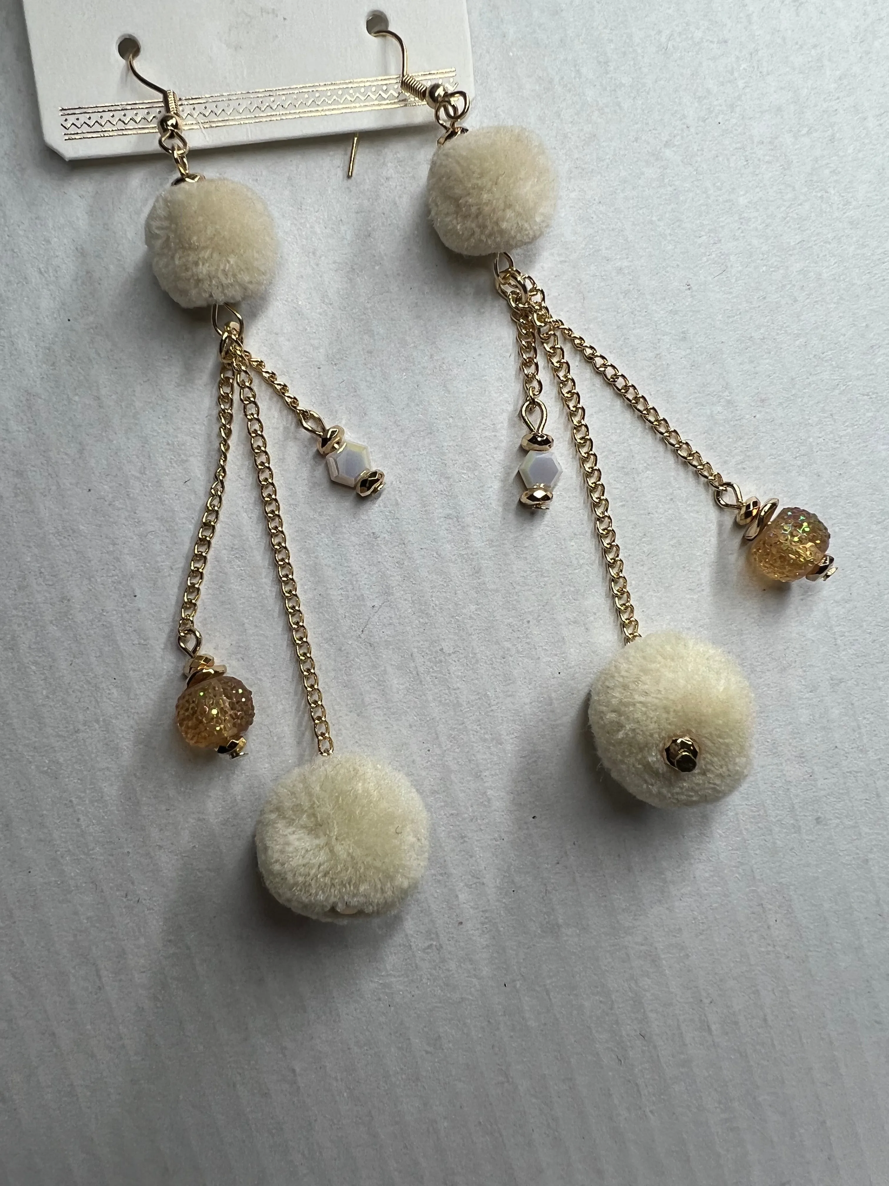 Dangle Pom earrings