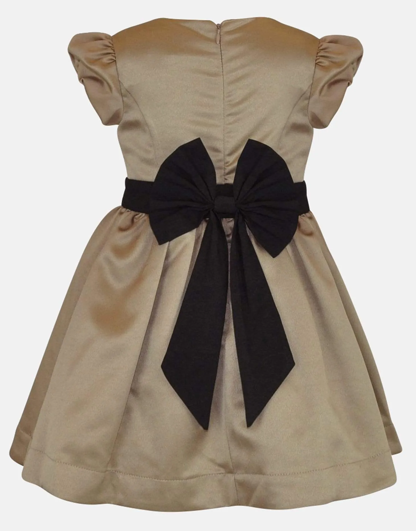 Diana - Gold satin dress