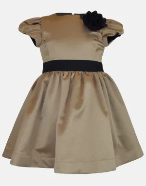 Diana - Gold satin dress