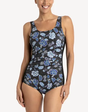 Dot Floral Mastectomy Girl Leg One Piece