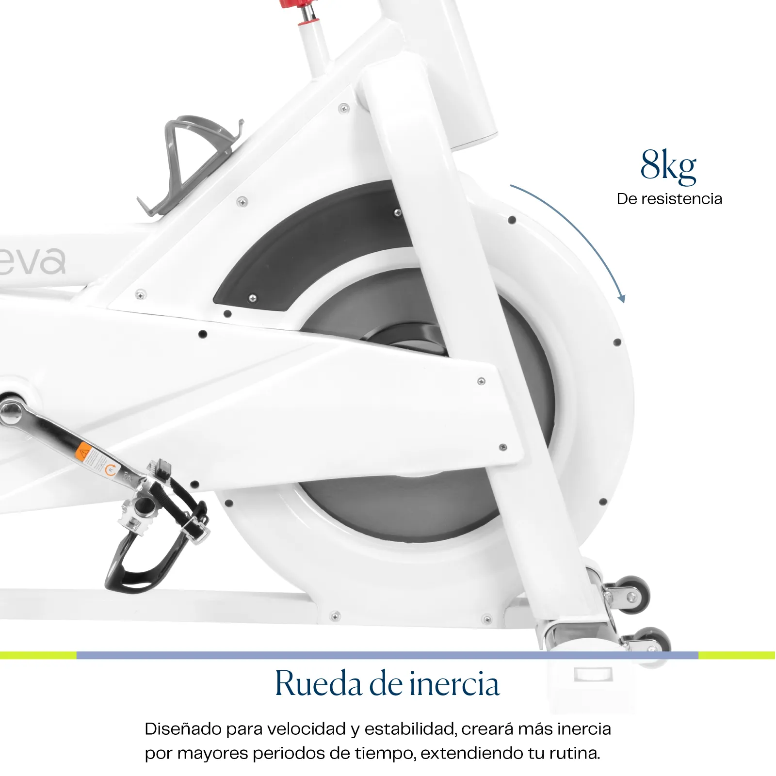 Eleva Bicicleta Spinning Rueda Resistencia Magnetica Gym