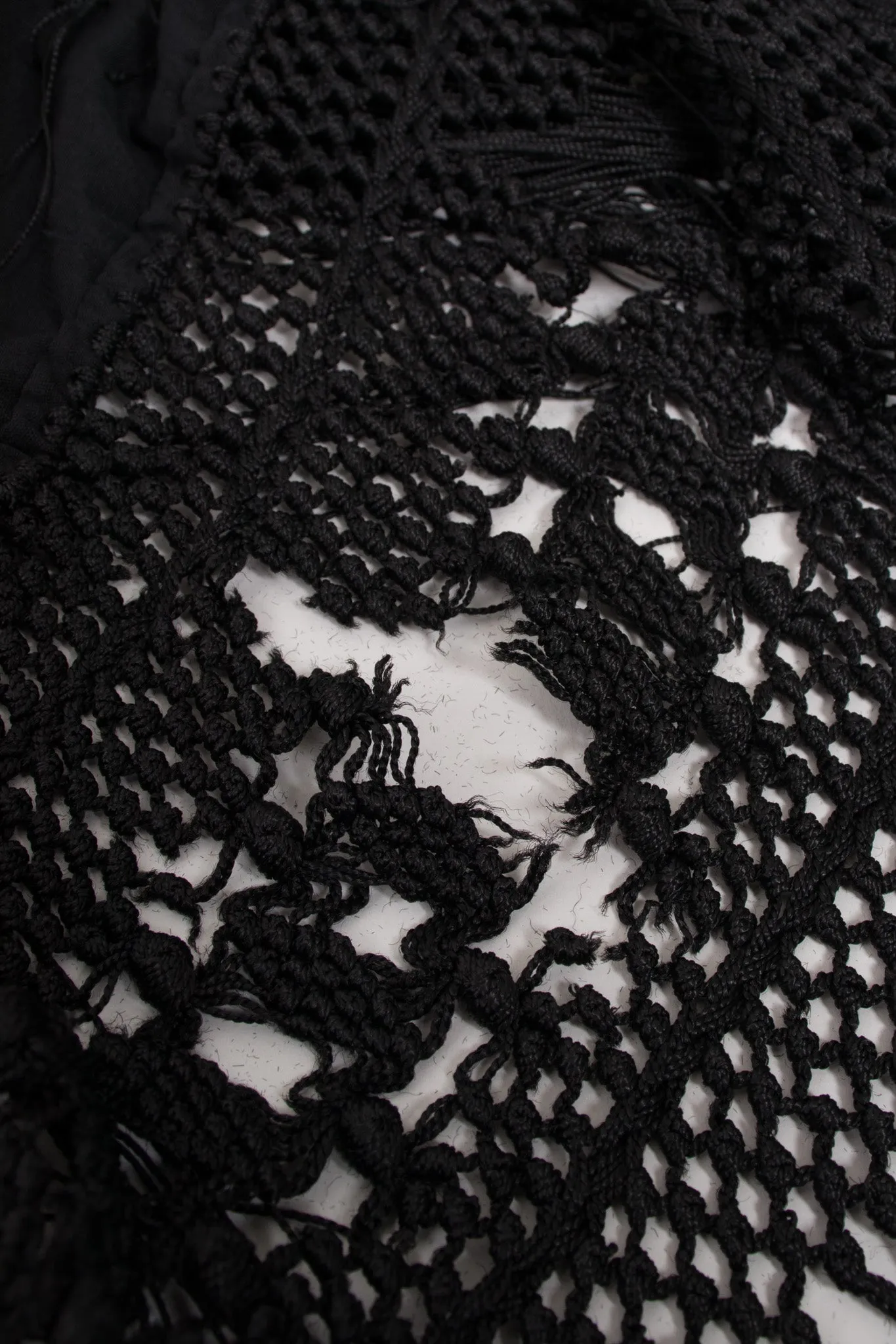 Embroidered Floral Piano Shawl