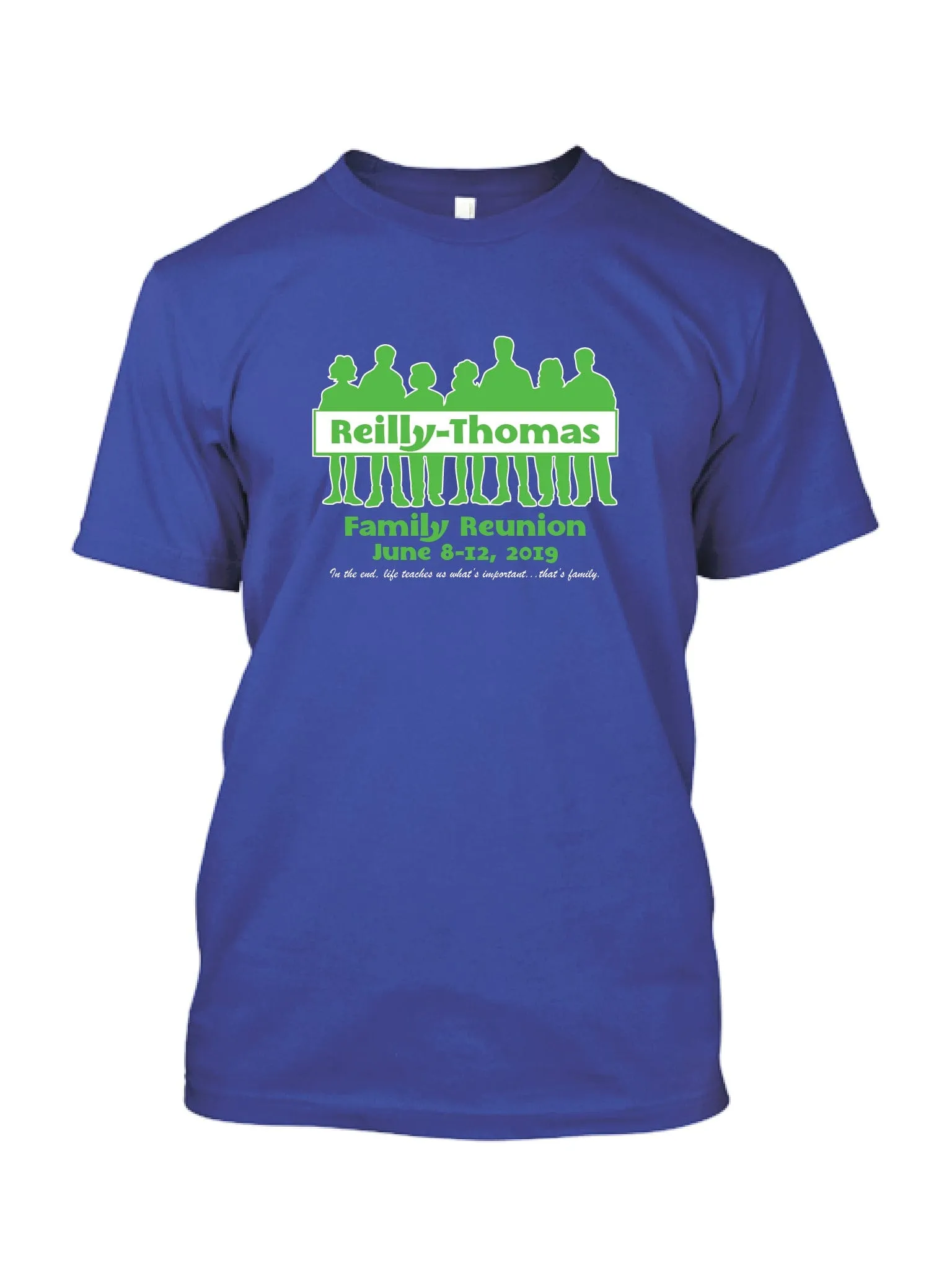 Family Silhouette Family Reunion T-Shirt Design R2-20