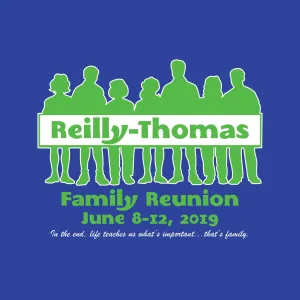 Family Silhouette Family Reunion T-Shirt Design R2-20
