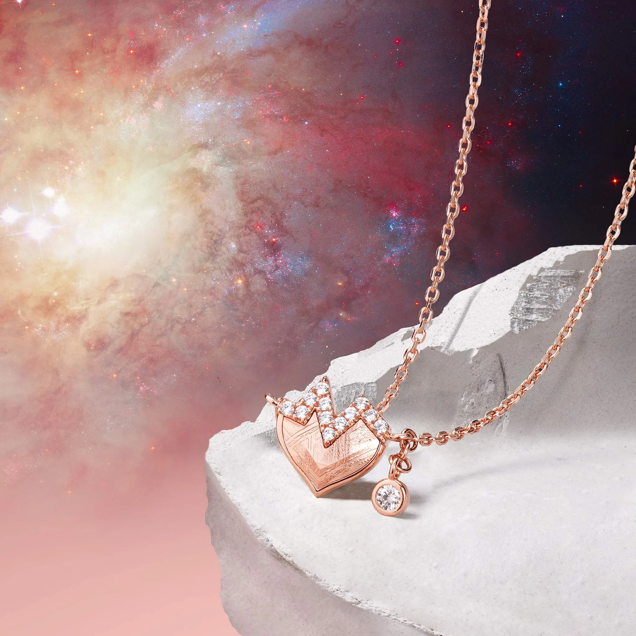 Flipped Meteorite Necklace