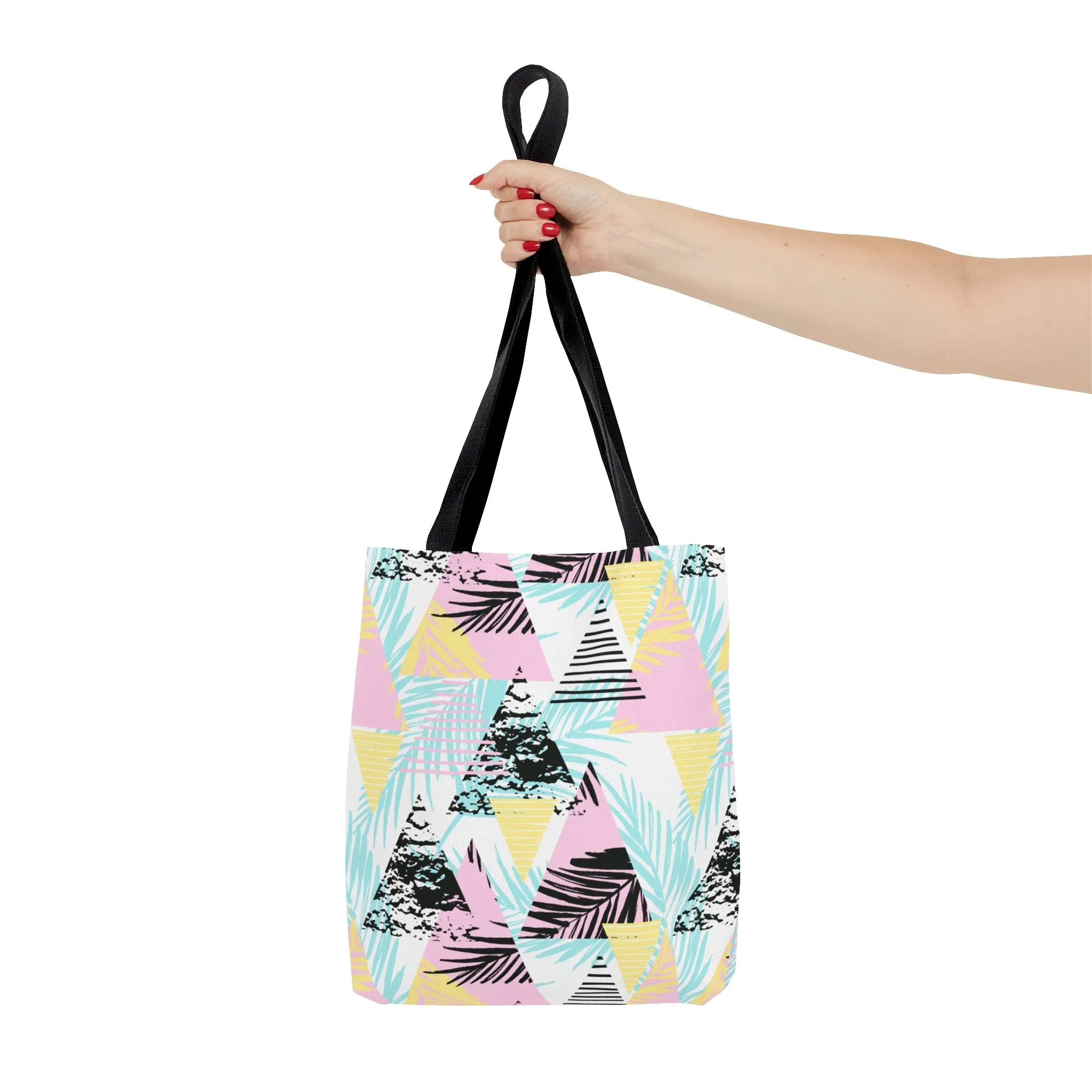 Geometric Palm Tote Bag