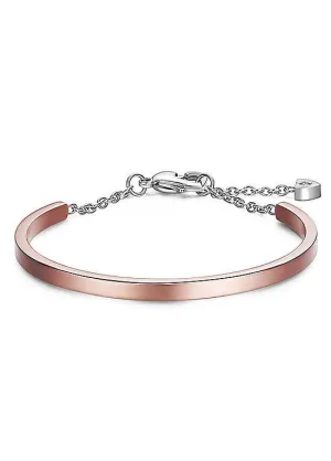 Golden Titanium Steel Arch Bracelet