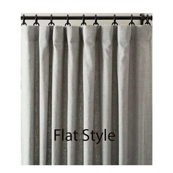 Grey Gold Bordered Curtains - Curtains & Drapes - Set of 2