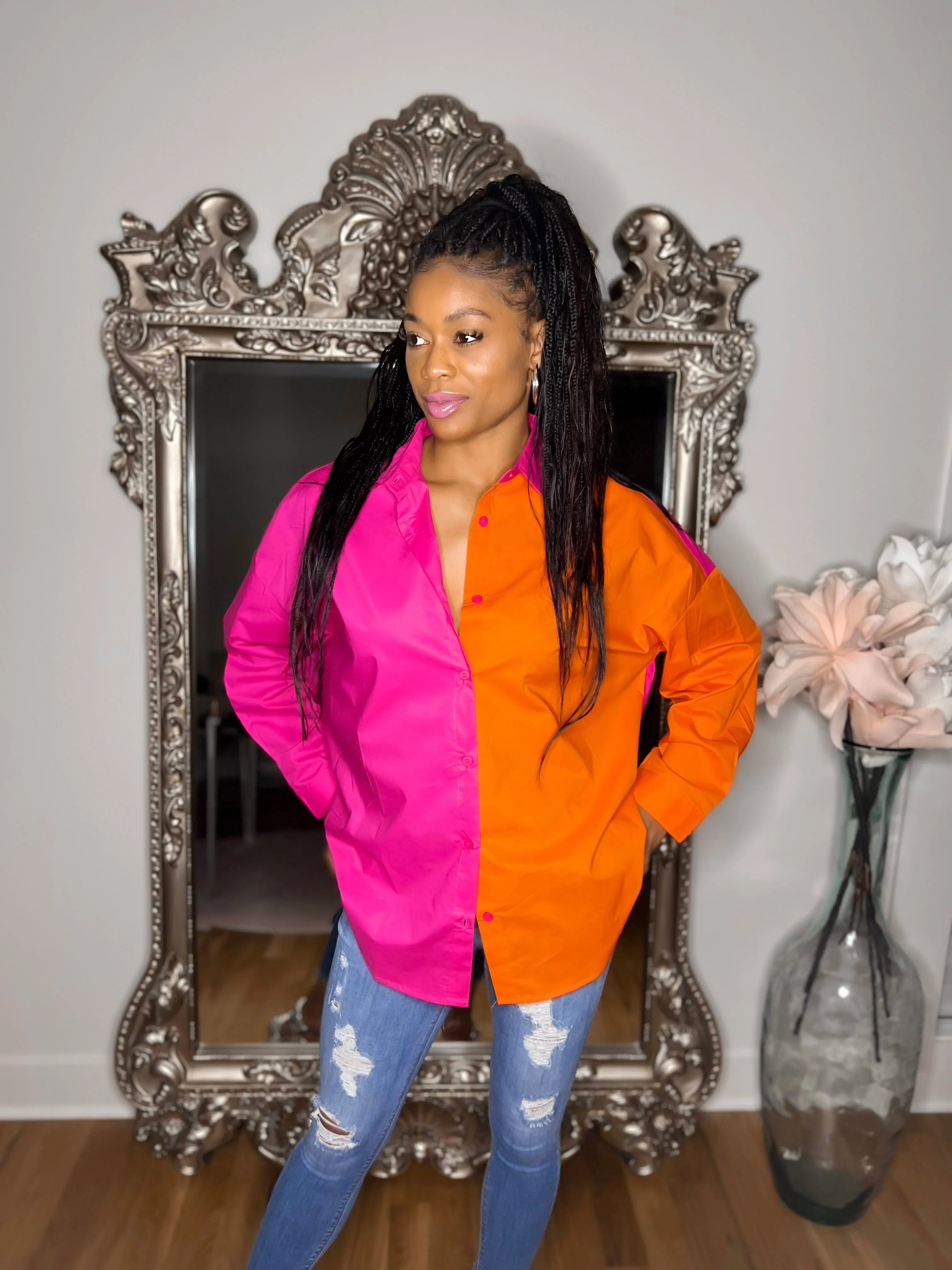 GSM Color Block Shirt