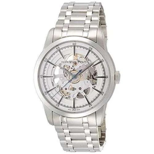 HAMILTON AMERICAN CLASSIC RAILROAD SKELETON AUTO 42 MM MEN WATCH H40655151