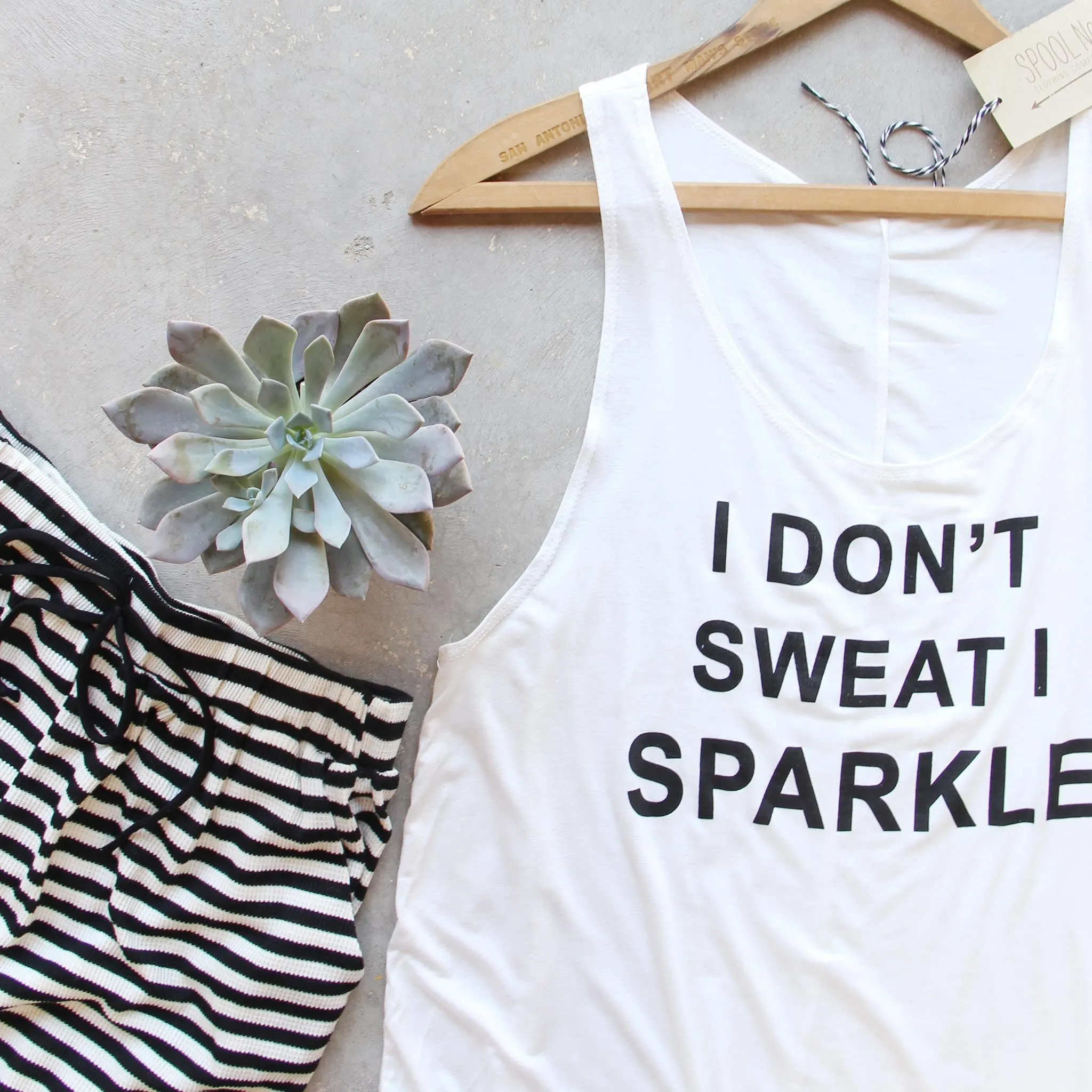 I Don't Sweat I Sparkle Tank