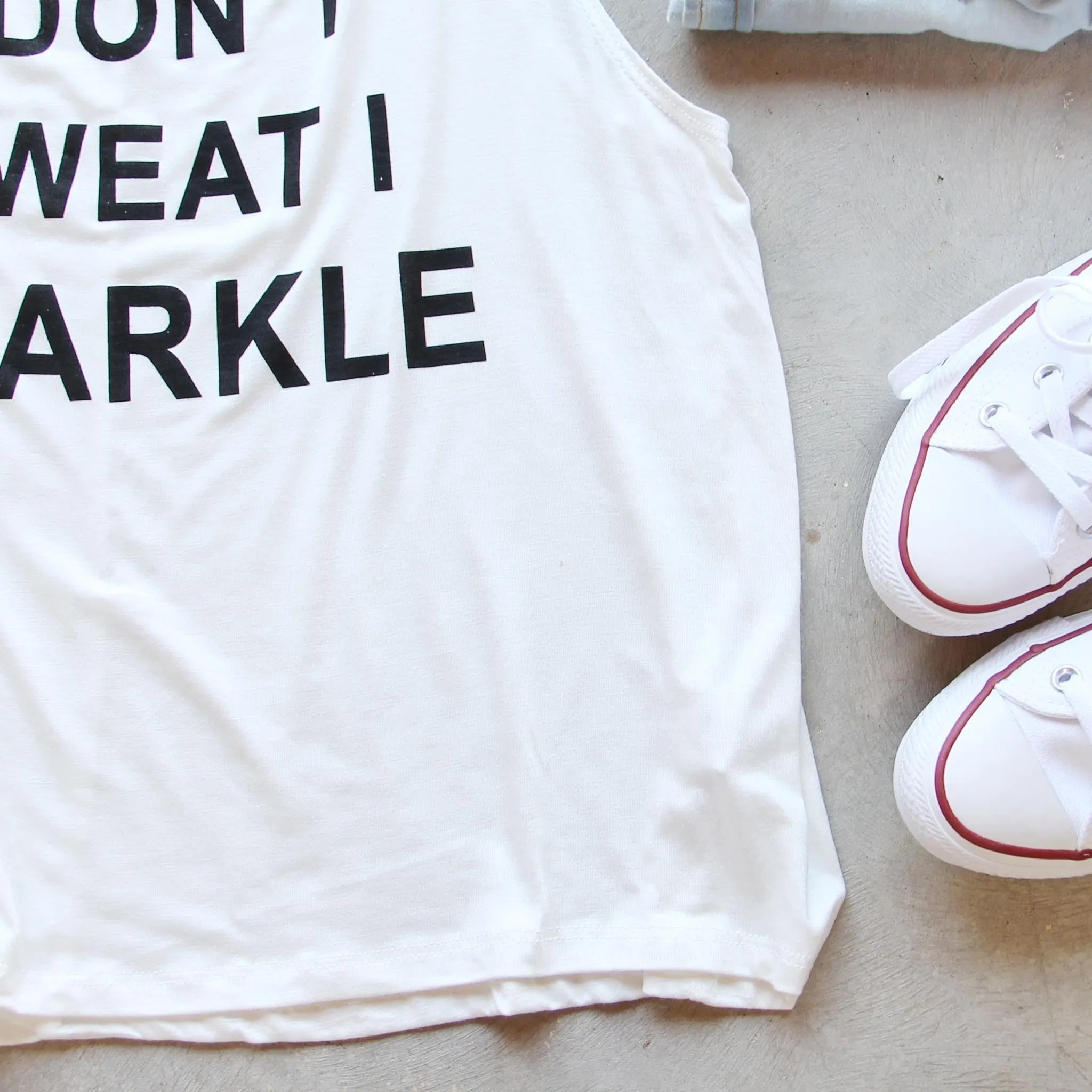 I Don't Sweat I Sparkle Tank