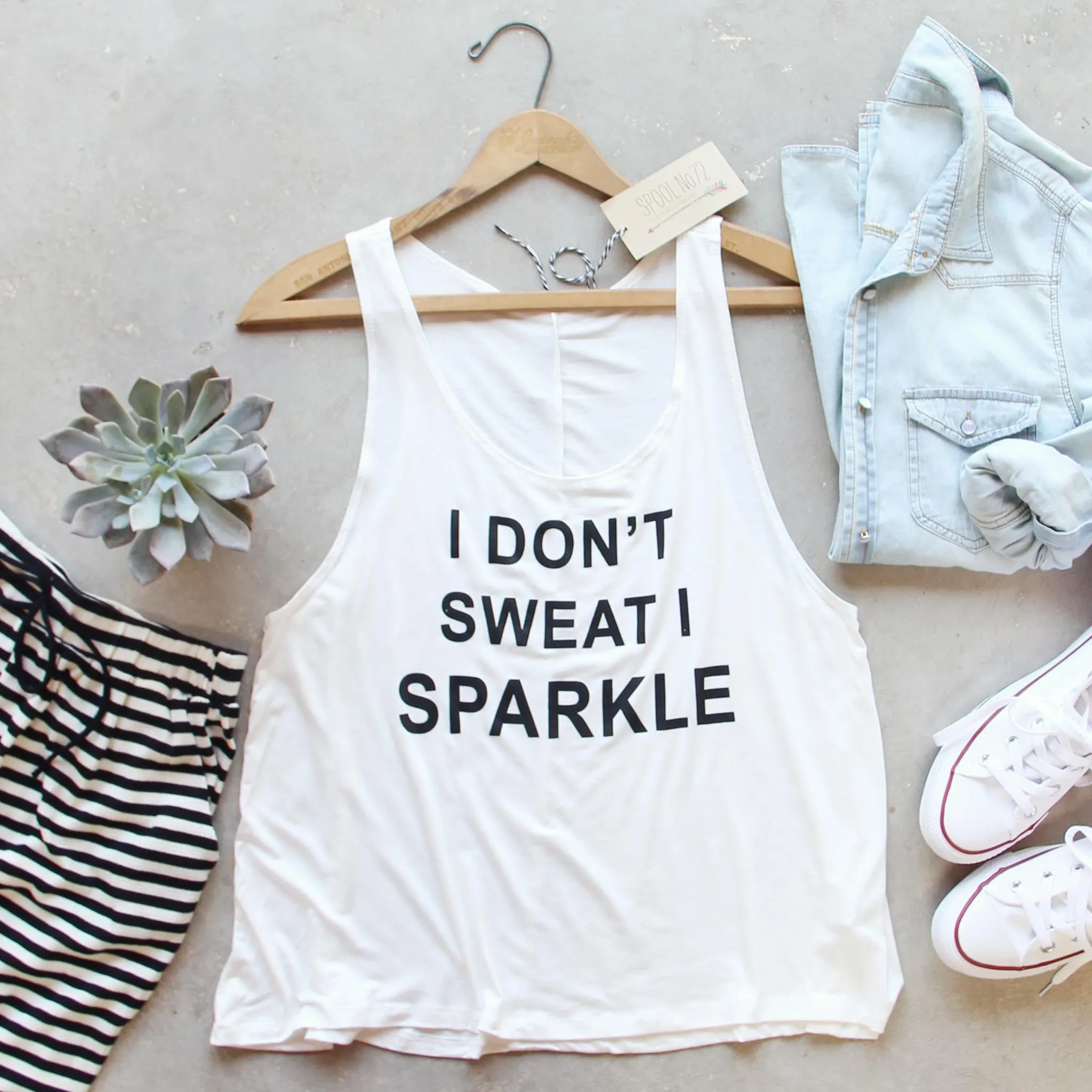 I Don't Sweat I Sparkle Tank