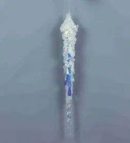 Iridescent Icicle Ornament - 11"