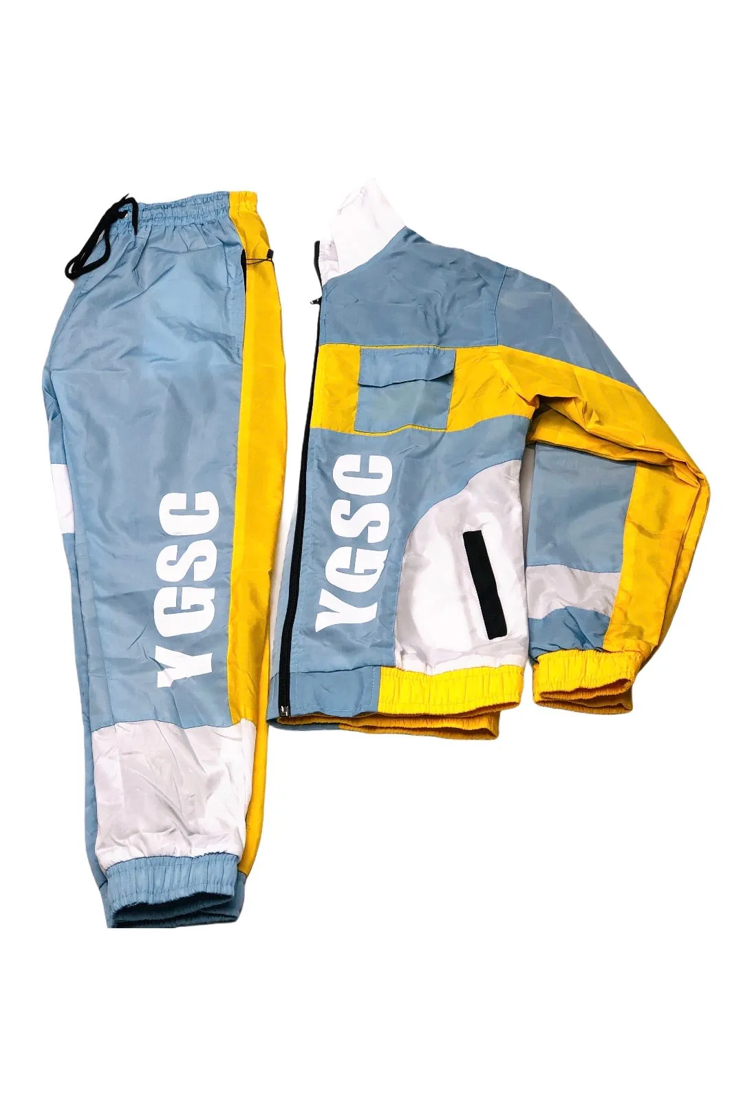 Kids color block taffeta windbreaker