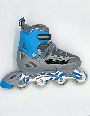 Kit de Patines Ajustables Fitness con protecciones Gray Boys