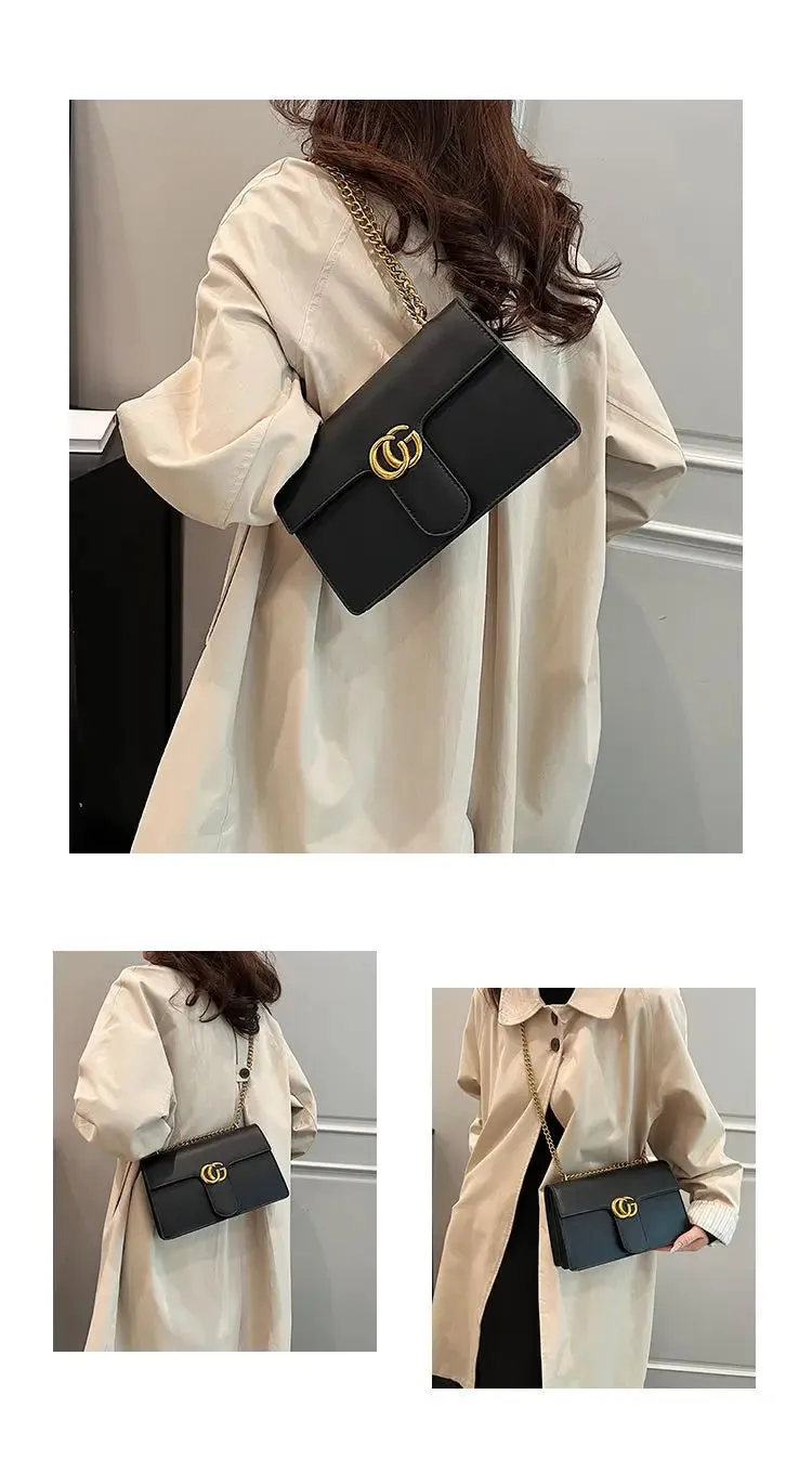 Ladies' Bag Simple and Luxurious, High-quality and Fashionable Versatile Small Square Bag Single Shoulder Crossbody Bag