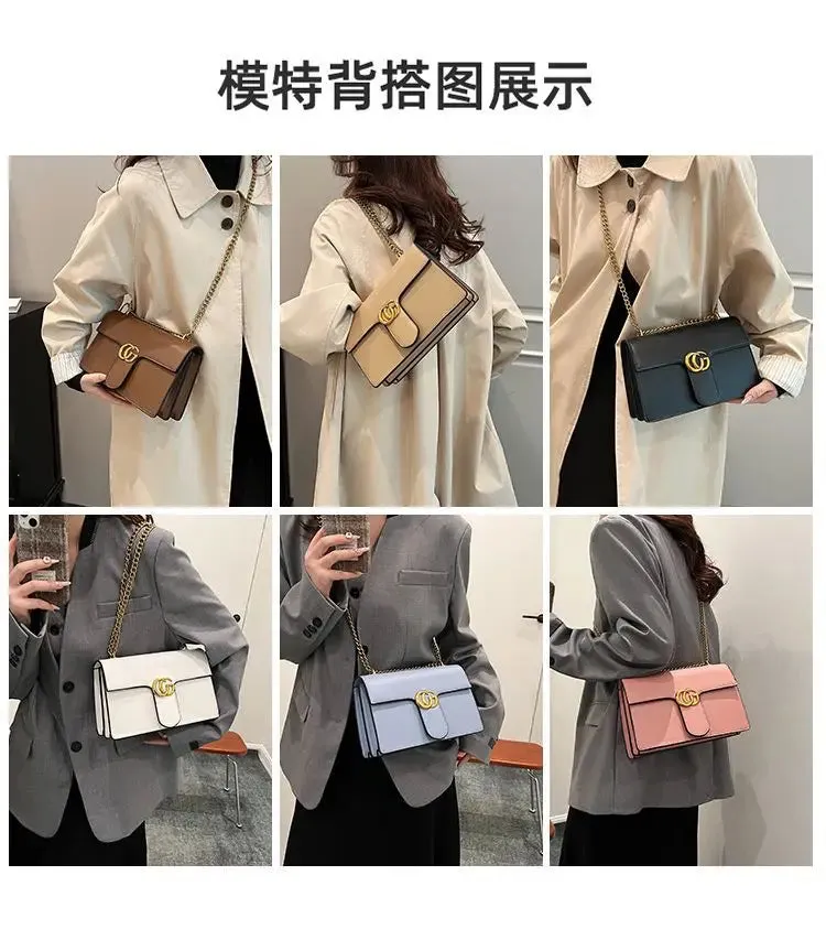 Ladies' Bag Simple and Luxurious, High-quality and Fashionable Versatile Small Square Bag Single Shoulder Crossbody Bag