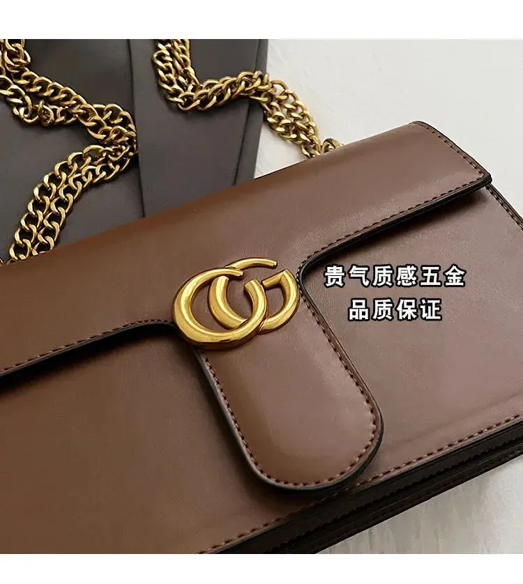Ladies' Bag Simple and Luxurious, High-quality and Fashionable Versatile Small Square Bag Single Shoulder Crossbody Bag