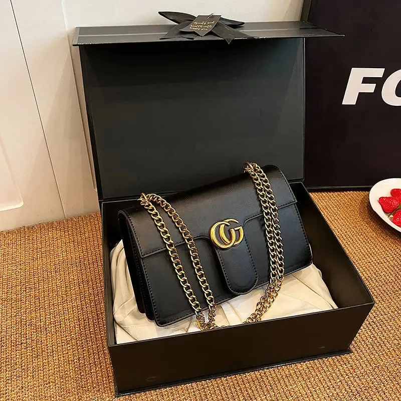 Ladies' Bag Simple and Luxurious, High-quality and Fashionable Versatile Small Square Bag Single Shoulder Crossbody Bag