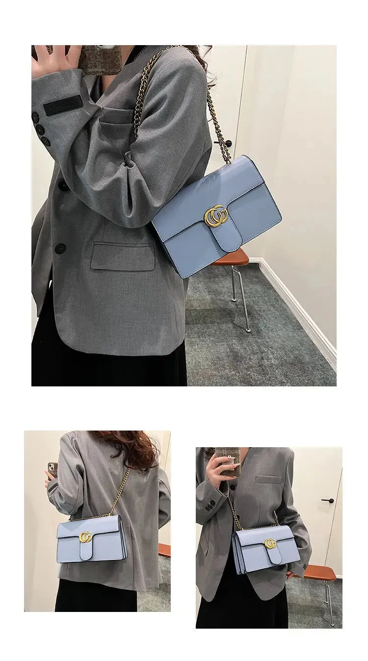 Ladies' Bag Simple and Luxurious, High-quality and Fashionable Versatile Small Square Bag Single Shoulder Crossbody Bag