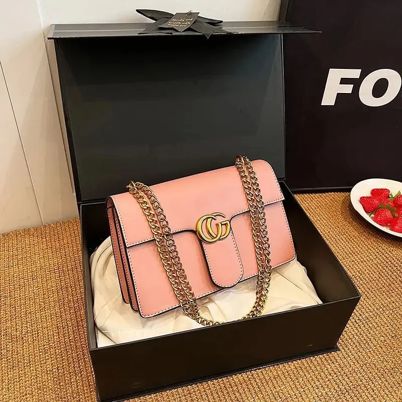 Ladies' Bag Simple and Luxurious, High-quality and Fashionable Versatile Small Square Bag Single Shoulder Crossbody Bag