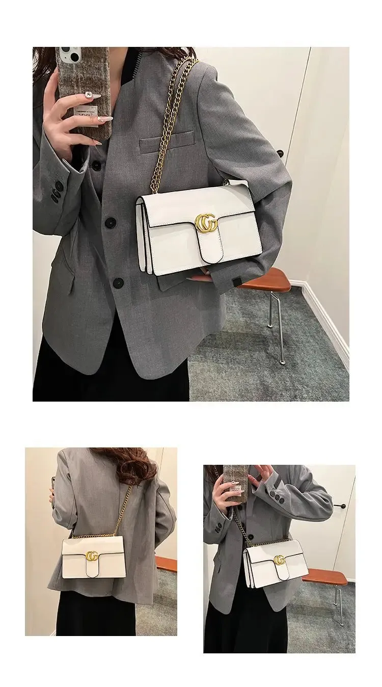 Ladies' Bag Simple and Luxurious, High-quality and Fashionable Versatile Small Square Bag Single Shoulder Crossbody Bag