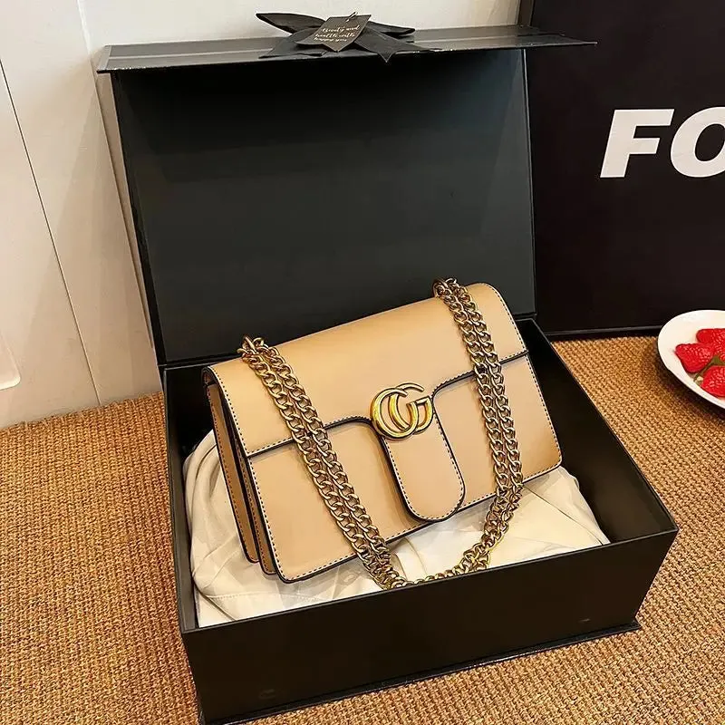 Ladies' Bag Simple and Luxurious, High-quality and Fashionable Versatile Small Square Bag Single Shoulder Crossbody Bag