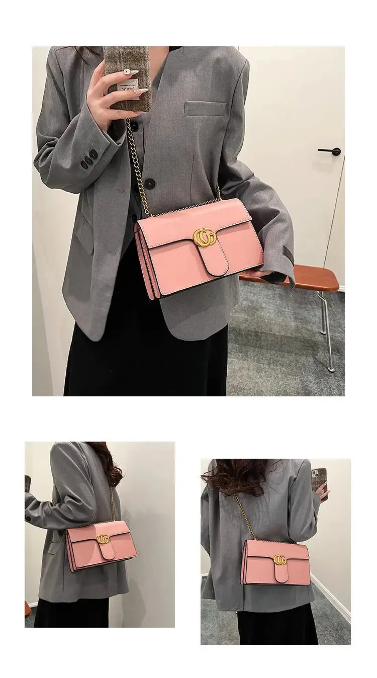 Ladies' Bag Simple and Luxurious, High-quality and Fashionable Versatile Small Square Bag Single Shoulder Crossbody Bag
