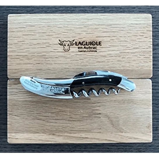 Laguiole en Aubrac Sommelier Waiter's Corkscrew with Morta Bog Oak Handle