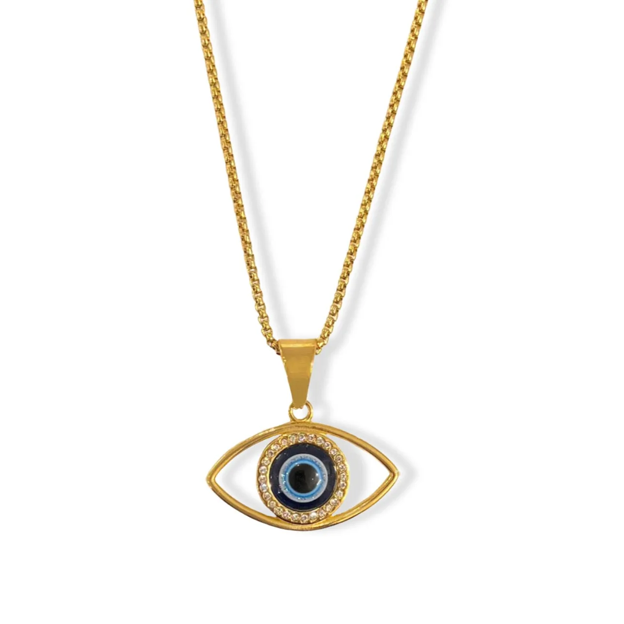 LARGE EVIL EYE SIMPLE necklace