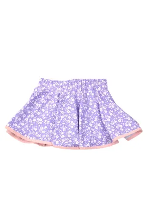 Lavender Floral Athleisure Skort