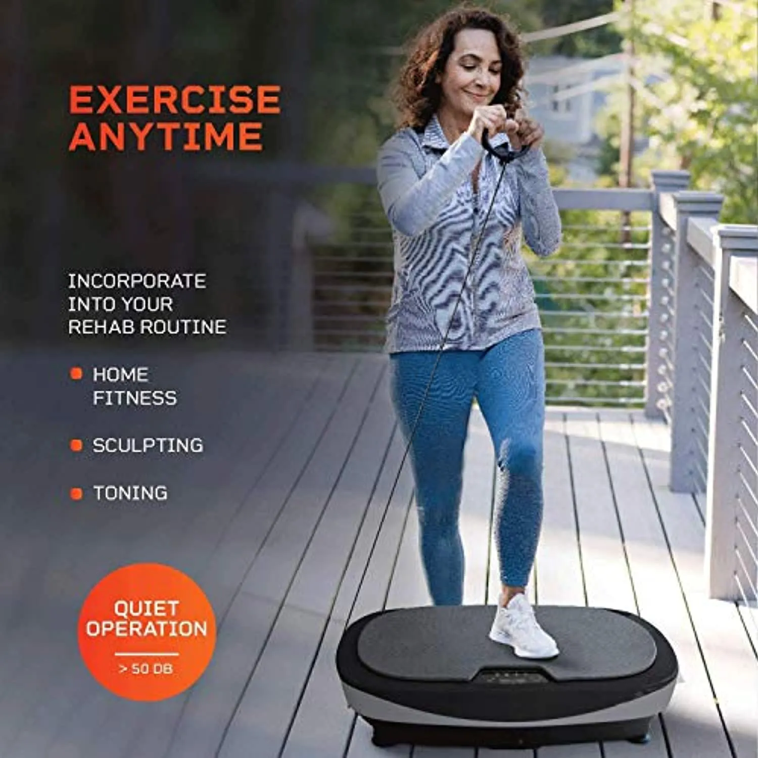 LifePro Rumblex Max 4D Vibration Plate Exercise Machine with Loop Resistance Bands - Full Body Workout Equipment for Home Fitness, Shaping, Training, Recovery, Weight Loss