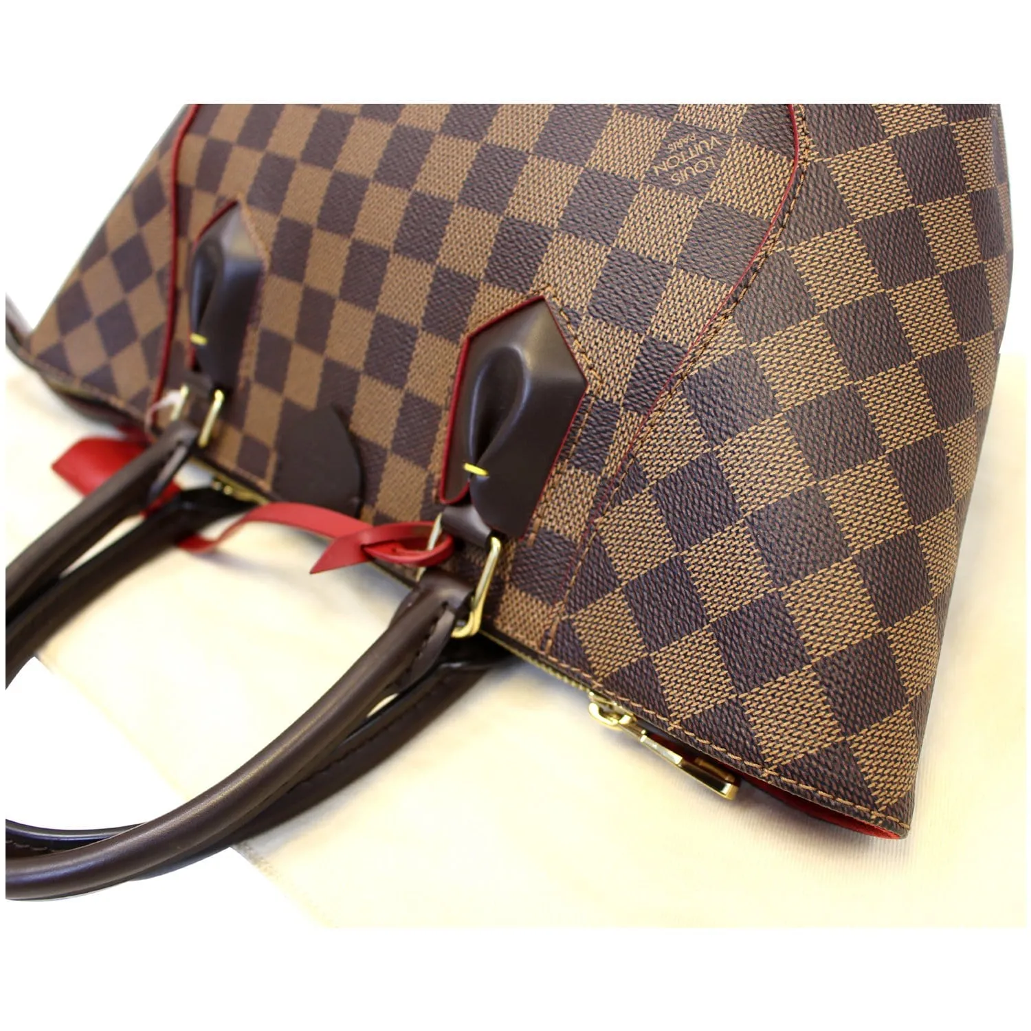 LOUIS VUITTON Caissa PM Damier Ebene Tote Bag