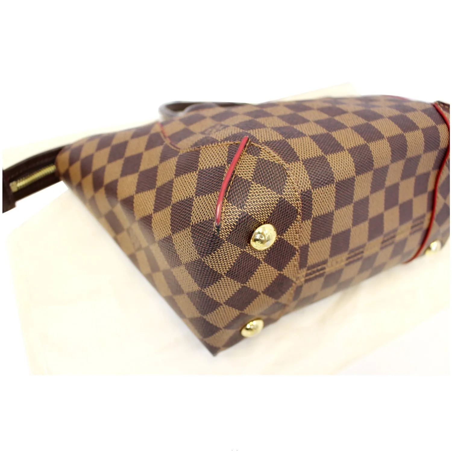 LOUIS VUITTON Caissa PM Damier Ebene Tote Bag