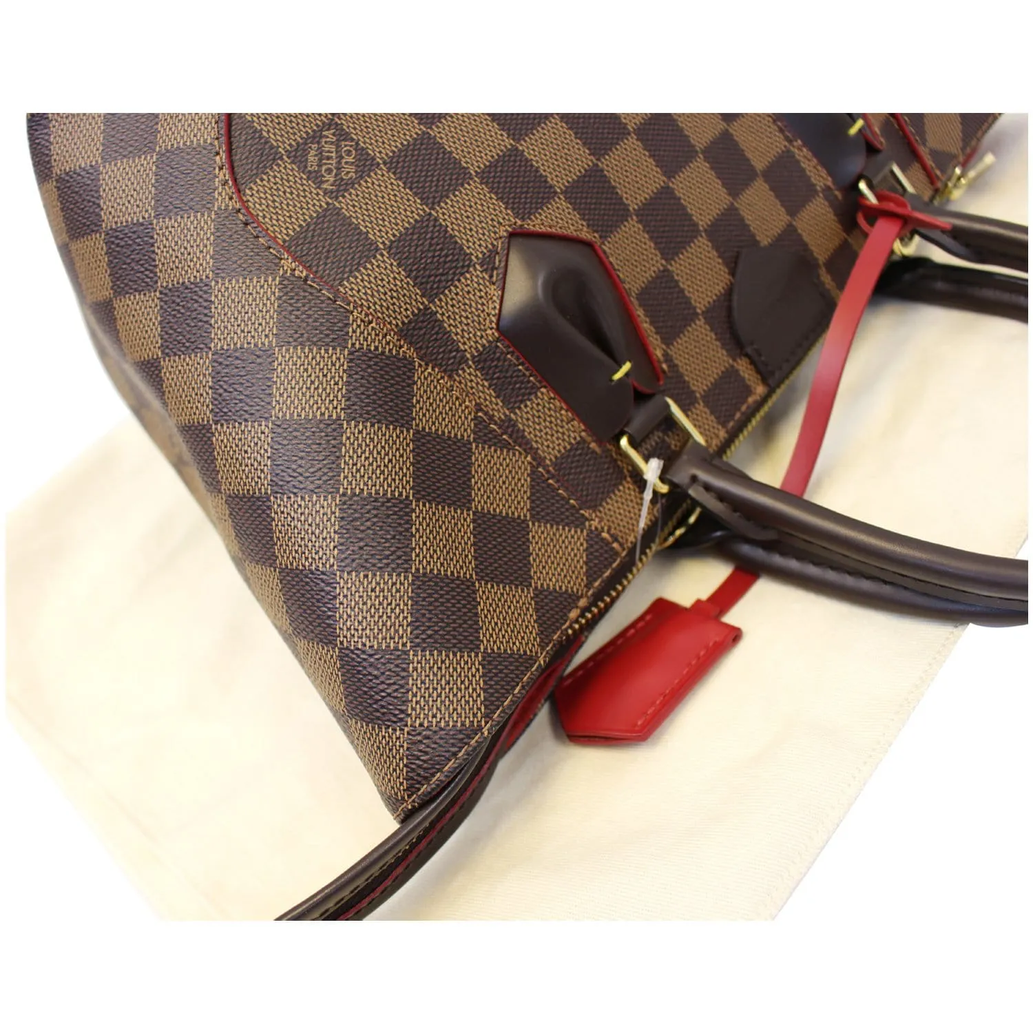LOUIS VUITTON Caissa PM Damier Ebene Tote Bag